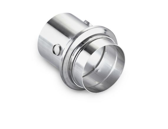 EGR heat exchanger shell with flange